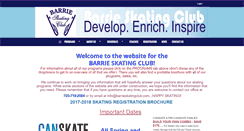 Desktop Screenshot of barrieskatingclub.com